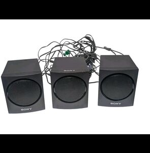 Sony Triple Black Speaker Set SS-CT102 and SS-TS107
